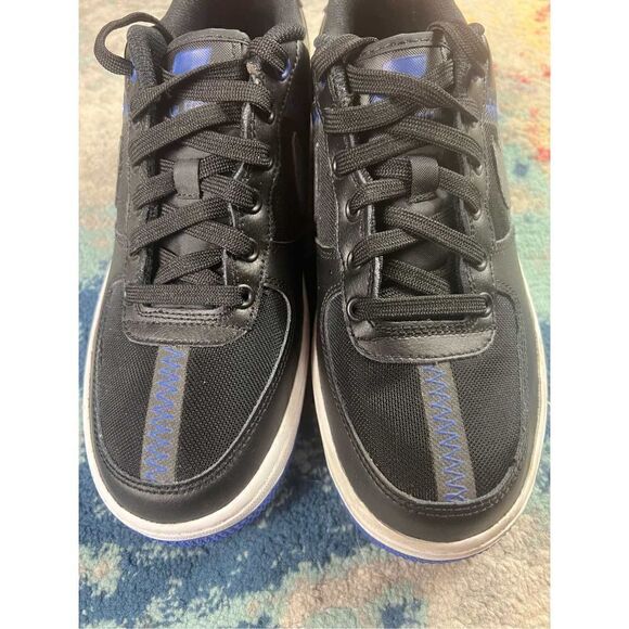 NIKE AIR FORCE 1 Black Blue AV0743-002 Size 6Y - Picture 4 of 5